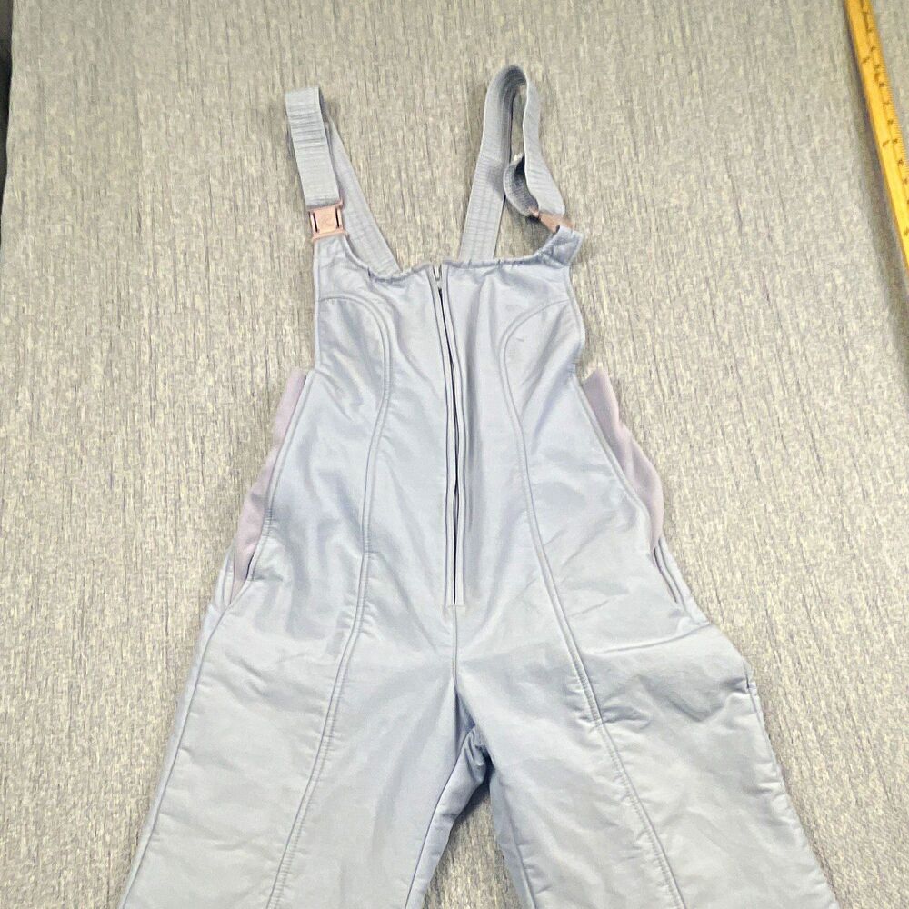 Vtg Roffe Skiwear Ski Bibs Pants Pants Overalls Gray Made in USA No Sz M L